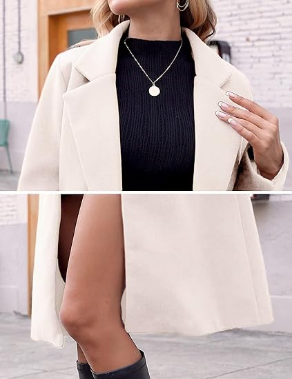 Wyntera™ Klassischer Wollmantel mit Revers