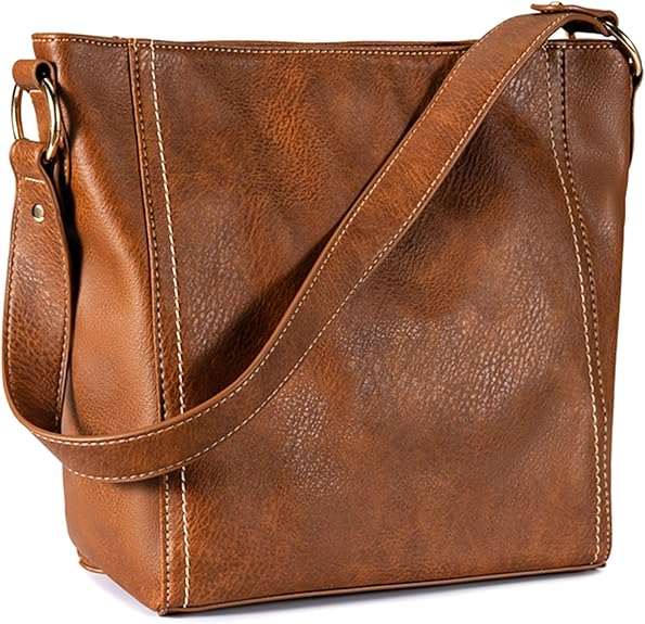 Solvéra™ Weiche Schultertasche im Hobo-Stil
