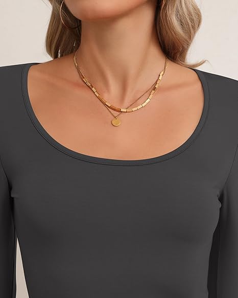 Trivelle™ Langarm-Crop-Tops in Slim-Fit