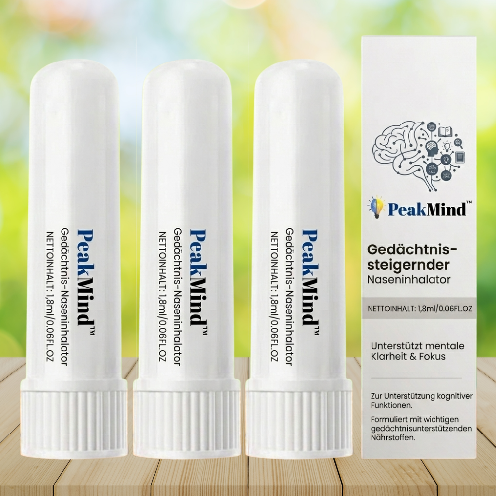 PeakMind™ Naseninhalator zur Verbesserung des Gedächtnisses
